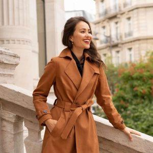 Women Long Leather Coat