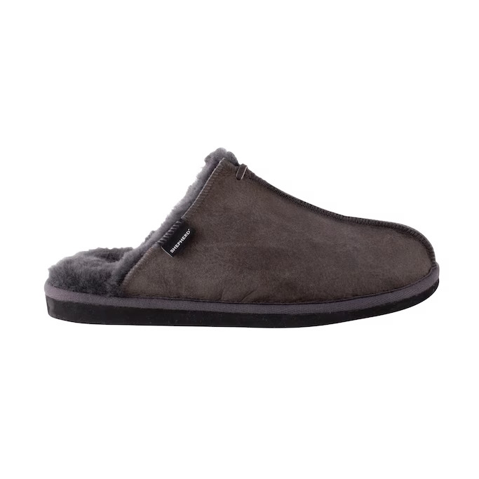 Classic Merino Shearling-Lined Scuff Slippers For Men-The Leather Gems