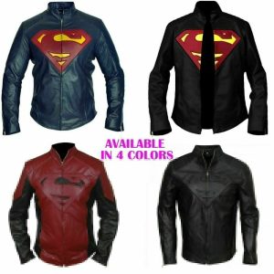 Superman Clark Kent Man of Steel Smallville and Lois Leather Jacket